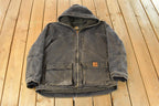 Vintage Y2K Carhartt Sherpa Lined Sandstone Jackson Work Jacket Men's Large