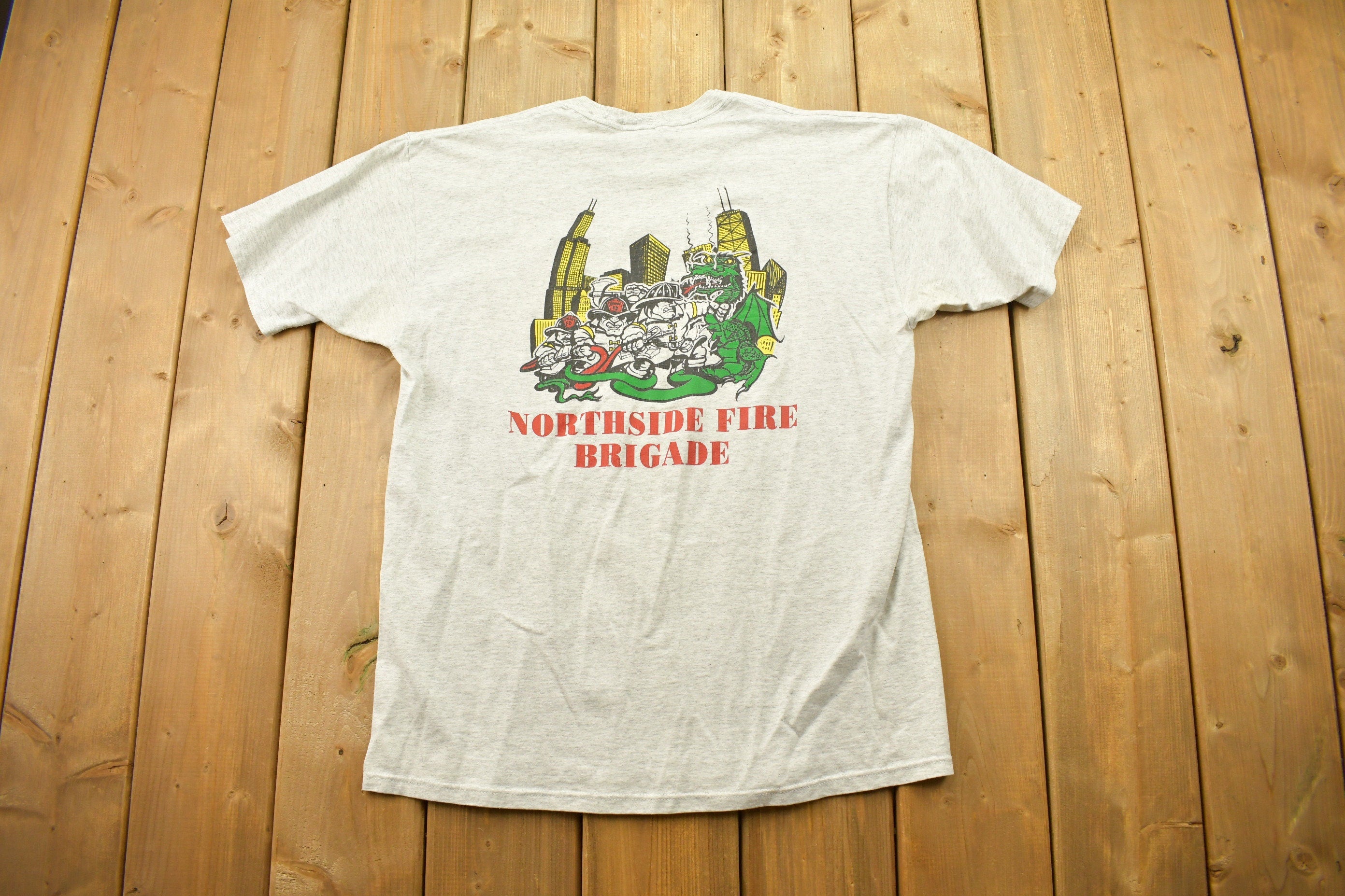 Vintage 1990s Northside Fire Brigade Graphic T Shirt