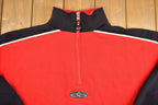 Vintage 1990s Boom X Embroidered Quarter Zip Sweatshirt