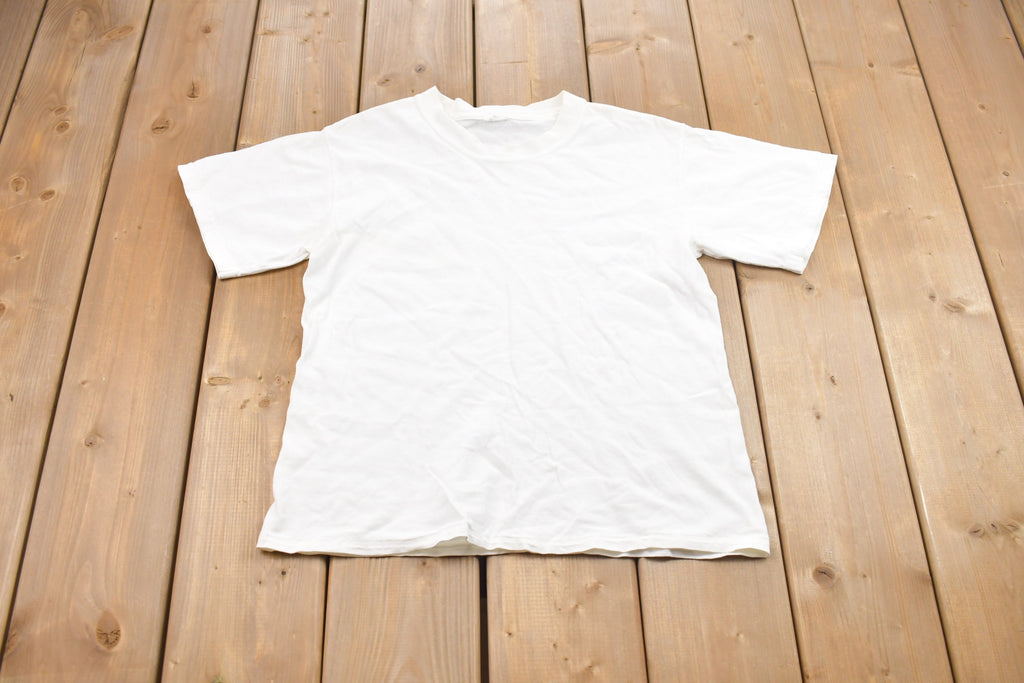 Vintage 1990s Blank Fresh White T-Shirt