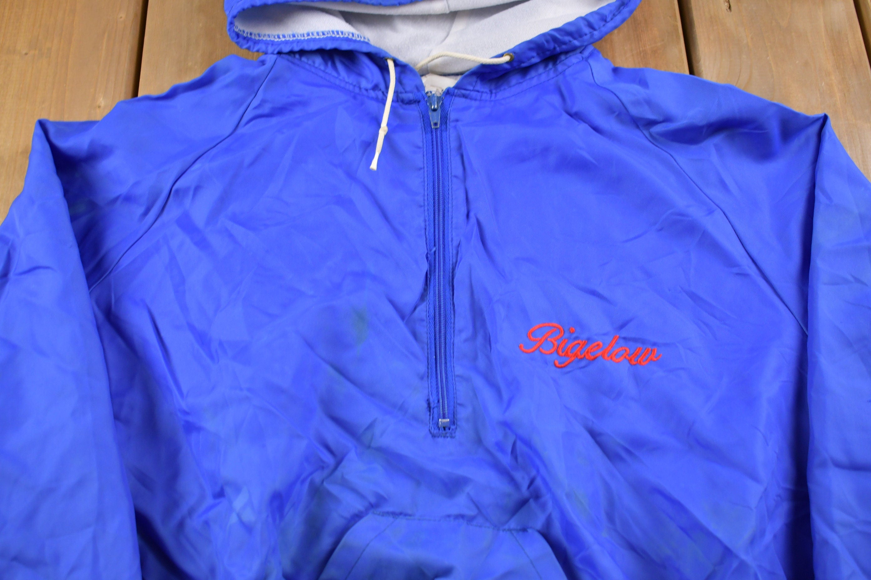 Vintage 1980s Red Arrow Soccer Club Half Zip Windbreaker Jacket