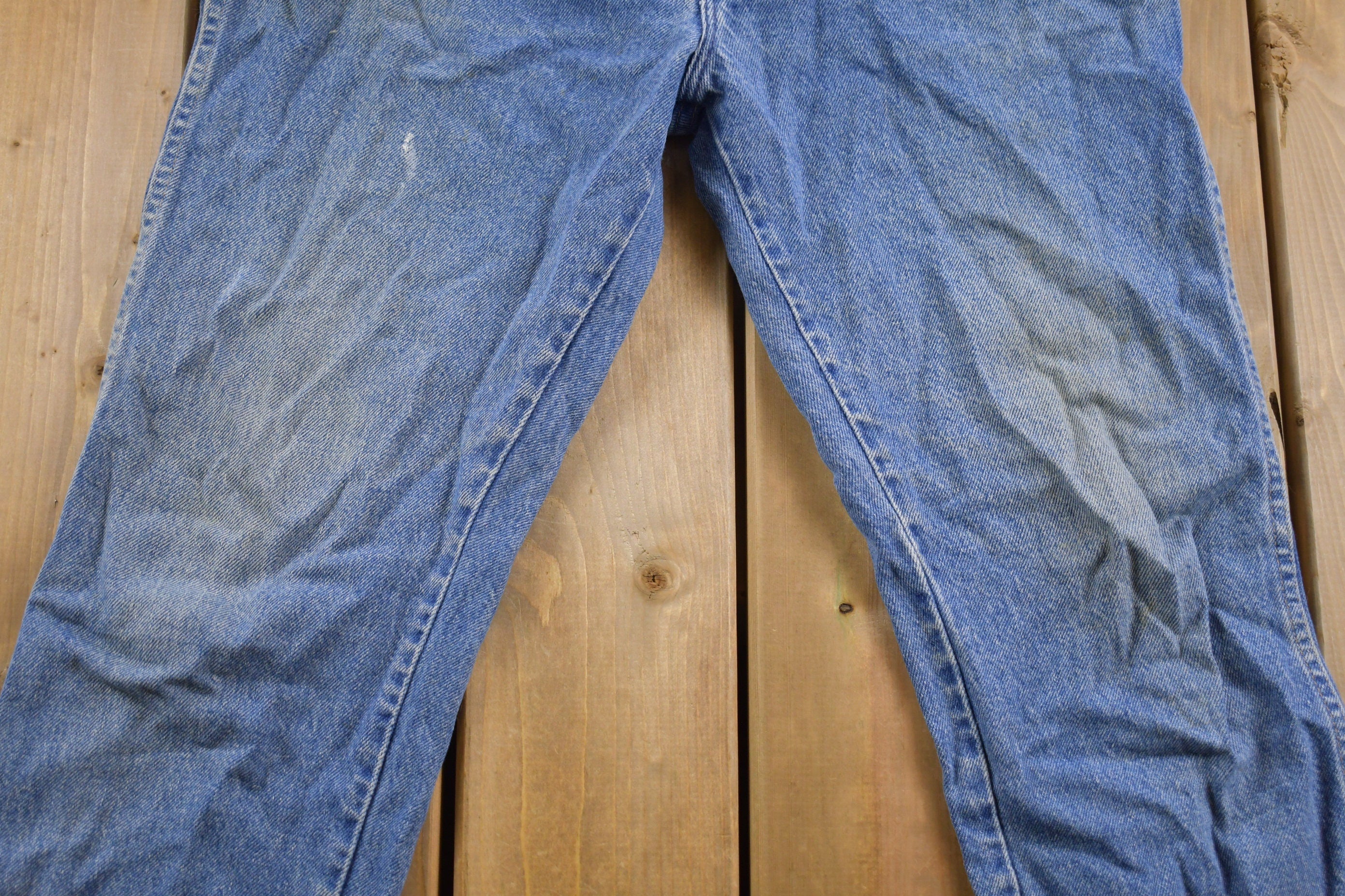 Vintage 1980s Rustler Brand Blue Denim Jeans 32 x 28