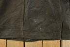 Vintage 1990s Barney's New York Lined Leather Coat Men's XL /