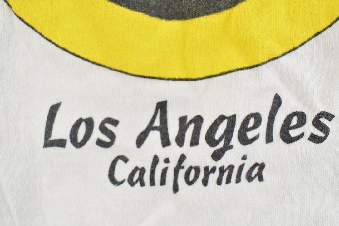 Vintage 1990s Los Angeles California Happy Face Bandana Souvenir T-Shirt