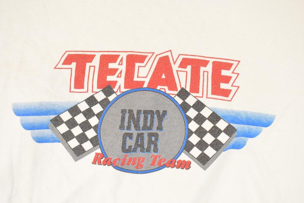 Vintage 1990s Tecate Indycar Racing Team Souvenir T-Shirt Men's XL