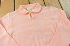 Vintage 1970s Exclusive Imports Knit Collared Crewneck Sweater Women's S