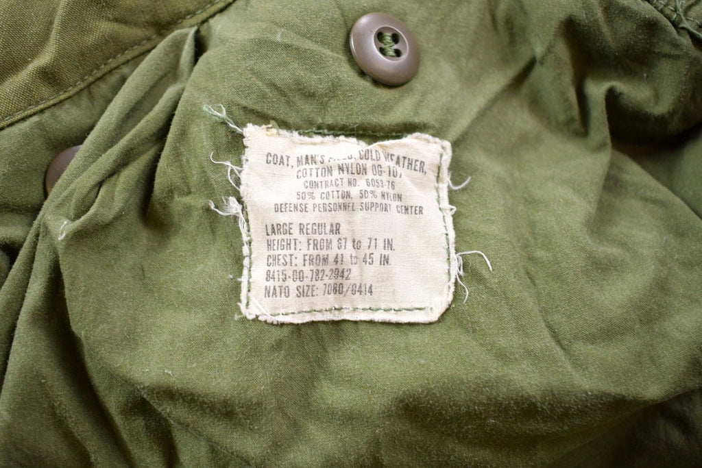Vintage 1990s Army Cold Weather Field Jacket