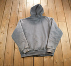 Vintage 1990s Carhartt Zip Up Insulated Hoodie Made In USA