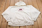 Vintage 1990s Jansport Harvard University Collegiate Hoodie  Embroidered  NCAA Sweatshirt  Sportswear  Americana