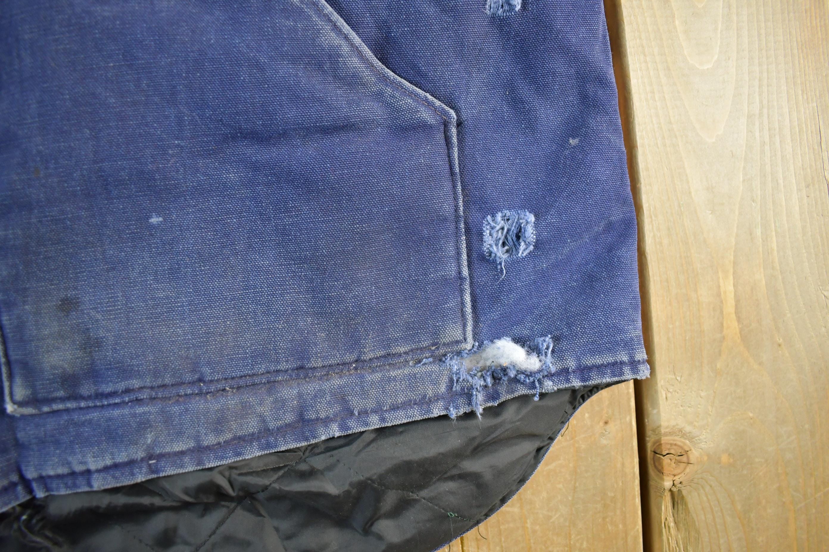 Vintage 1990s Carhartt Sun Faded Distressed Vest Jacket Mens XL