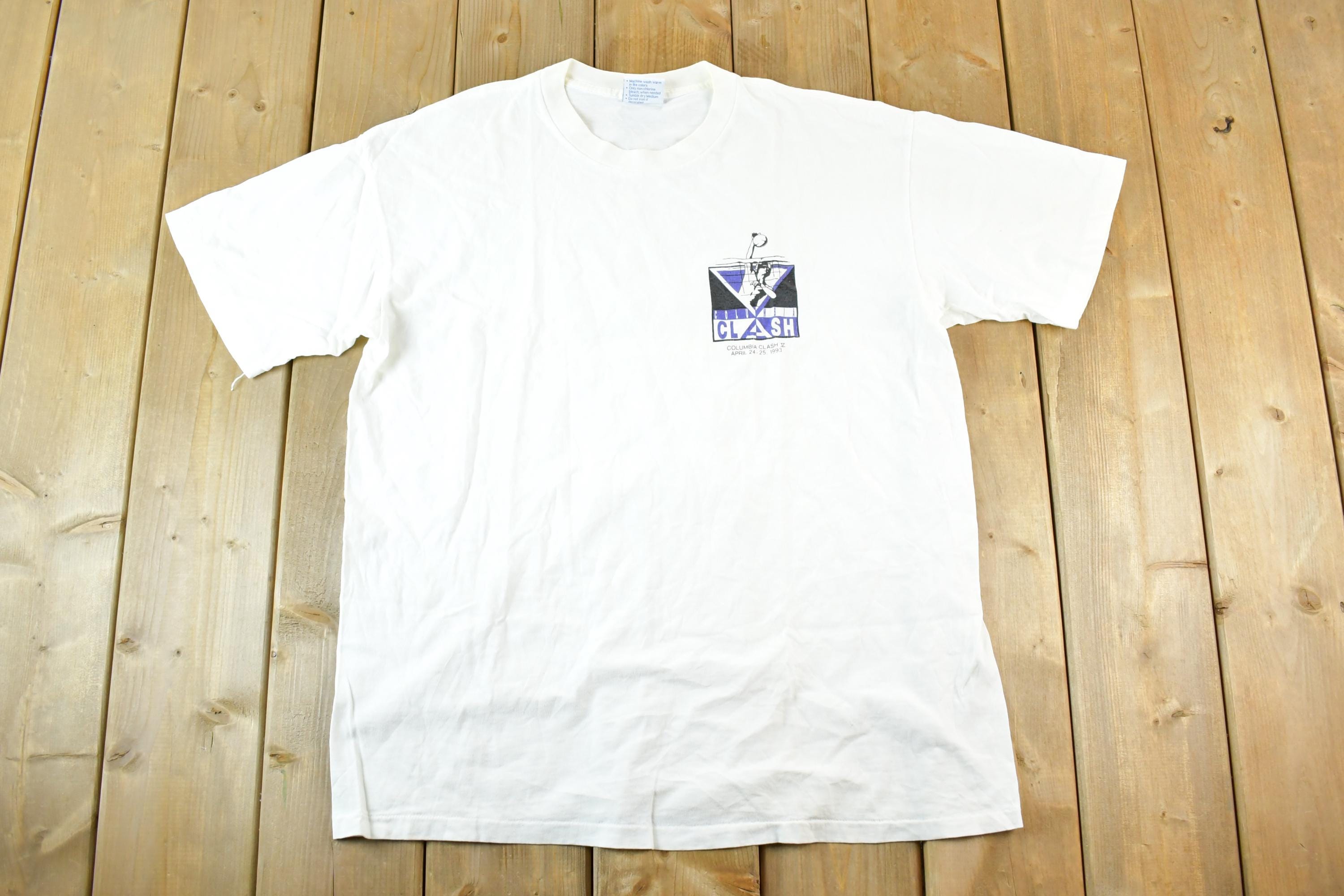 Vintage 1992 Columbia Clash Volleyball Souvenir T-Shirt Men's L