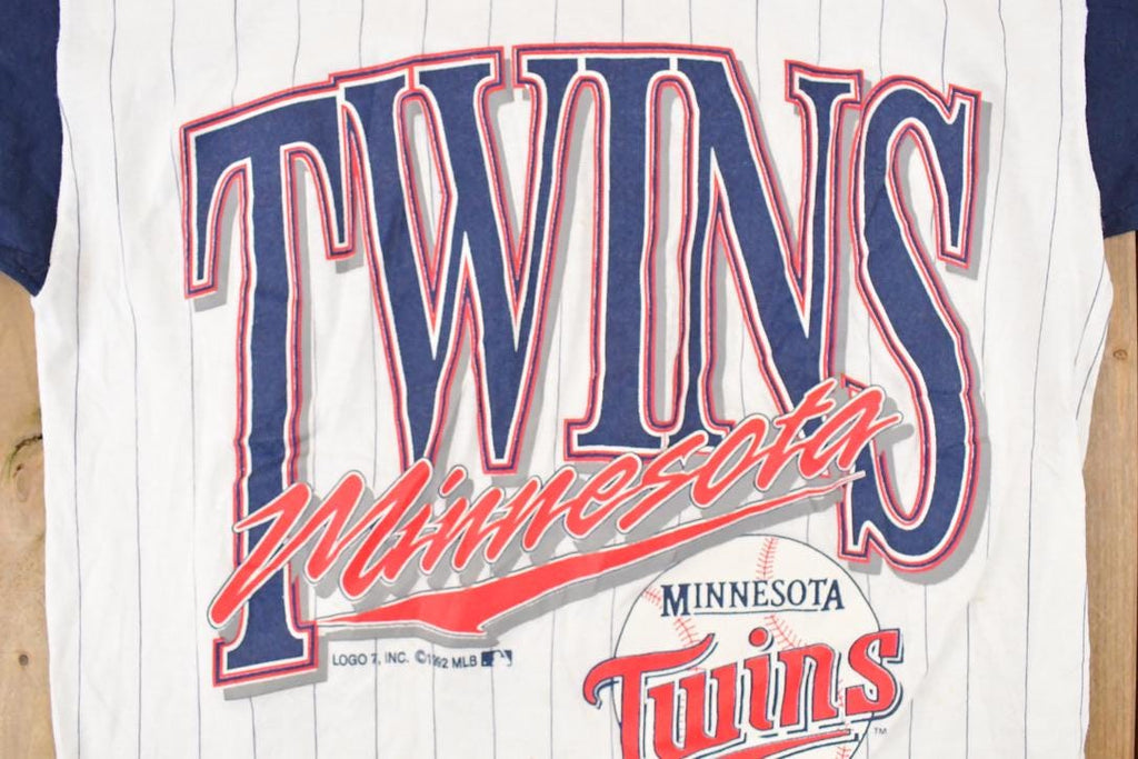 Vintage 1992 Minnesota Twins Logo 7 MLB T-Shirt Men's M
