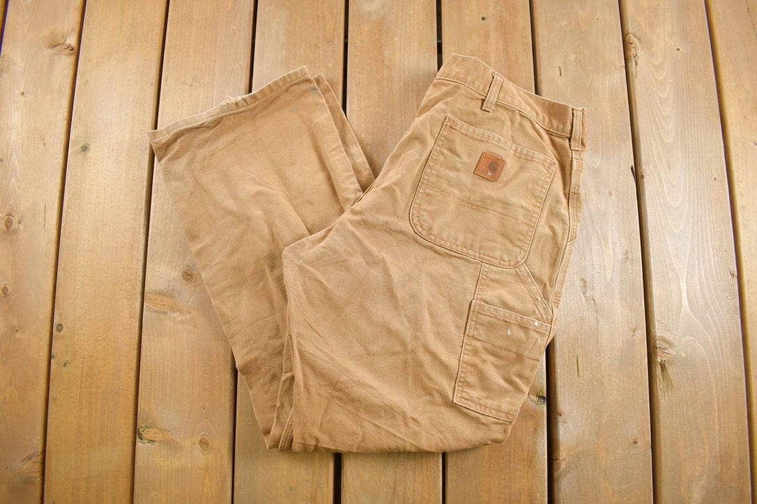 Vintage 1990s Carhartt Carpenter Pants Size 34 x 30.5