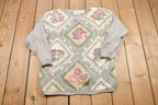 Vintage 1990 Shenanigans Hand Knitted Floral Sweater