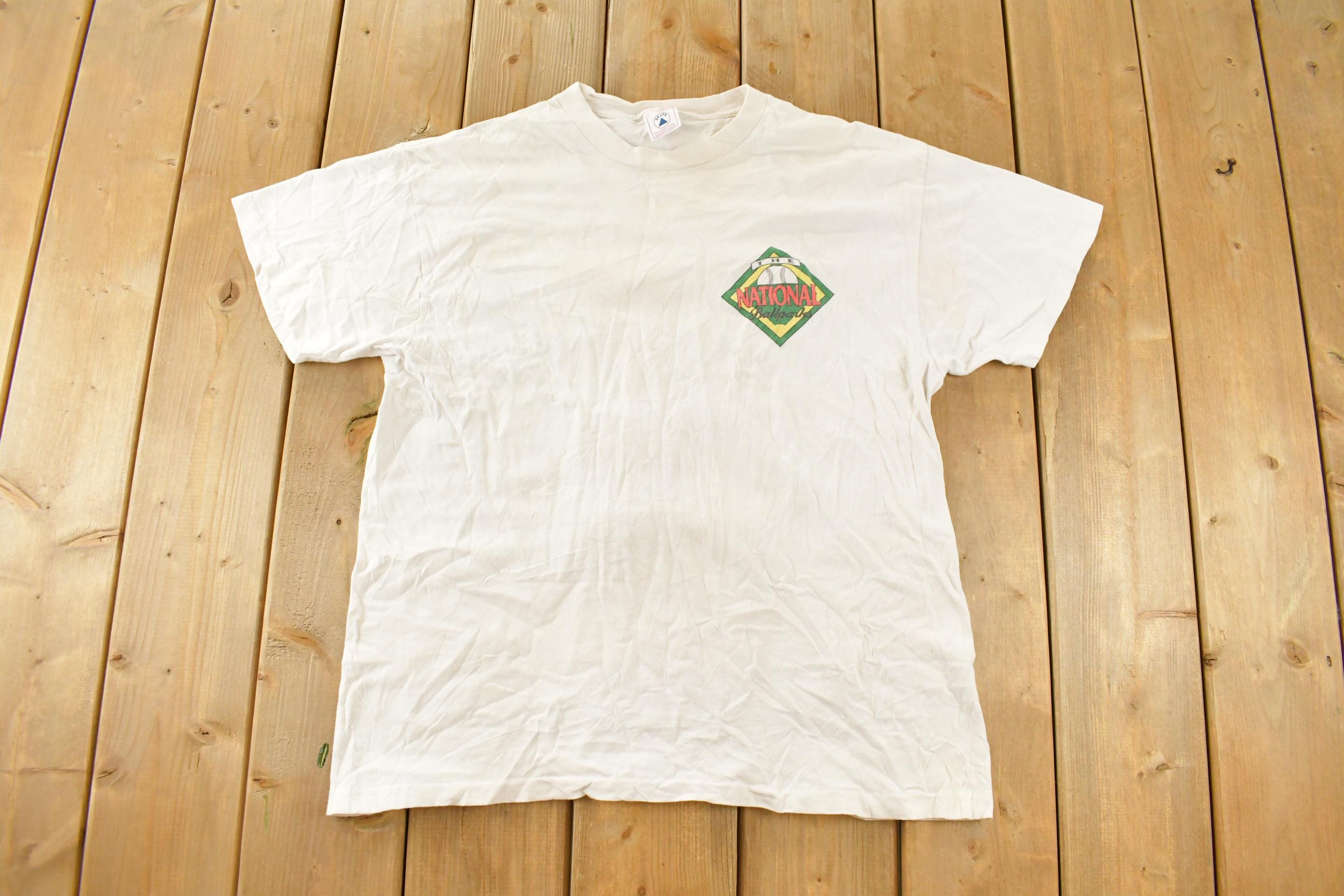 Vintage 1990s Fields Of Dreams American Baseball Ball Parks Graphic T Shirt Men's Large