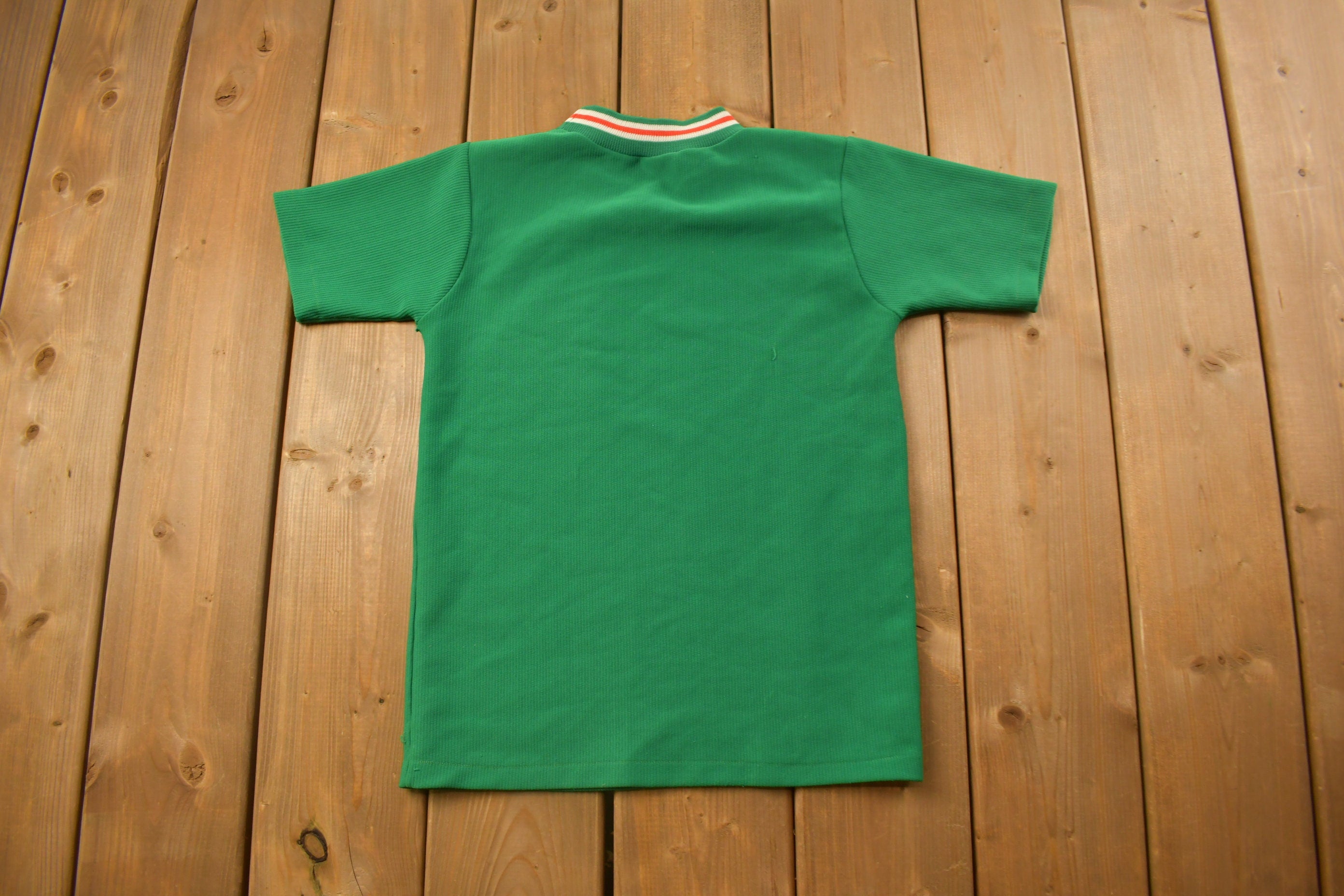 Vintage 1990s Prep Green Knitted T Shirt