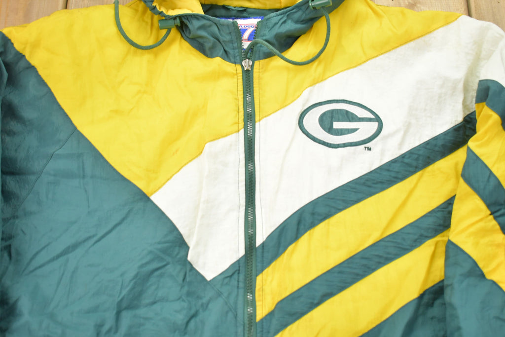 Vintage 1990s Green Bay Packers NFL Logo7 Puffer Jacket