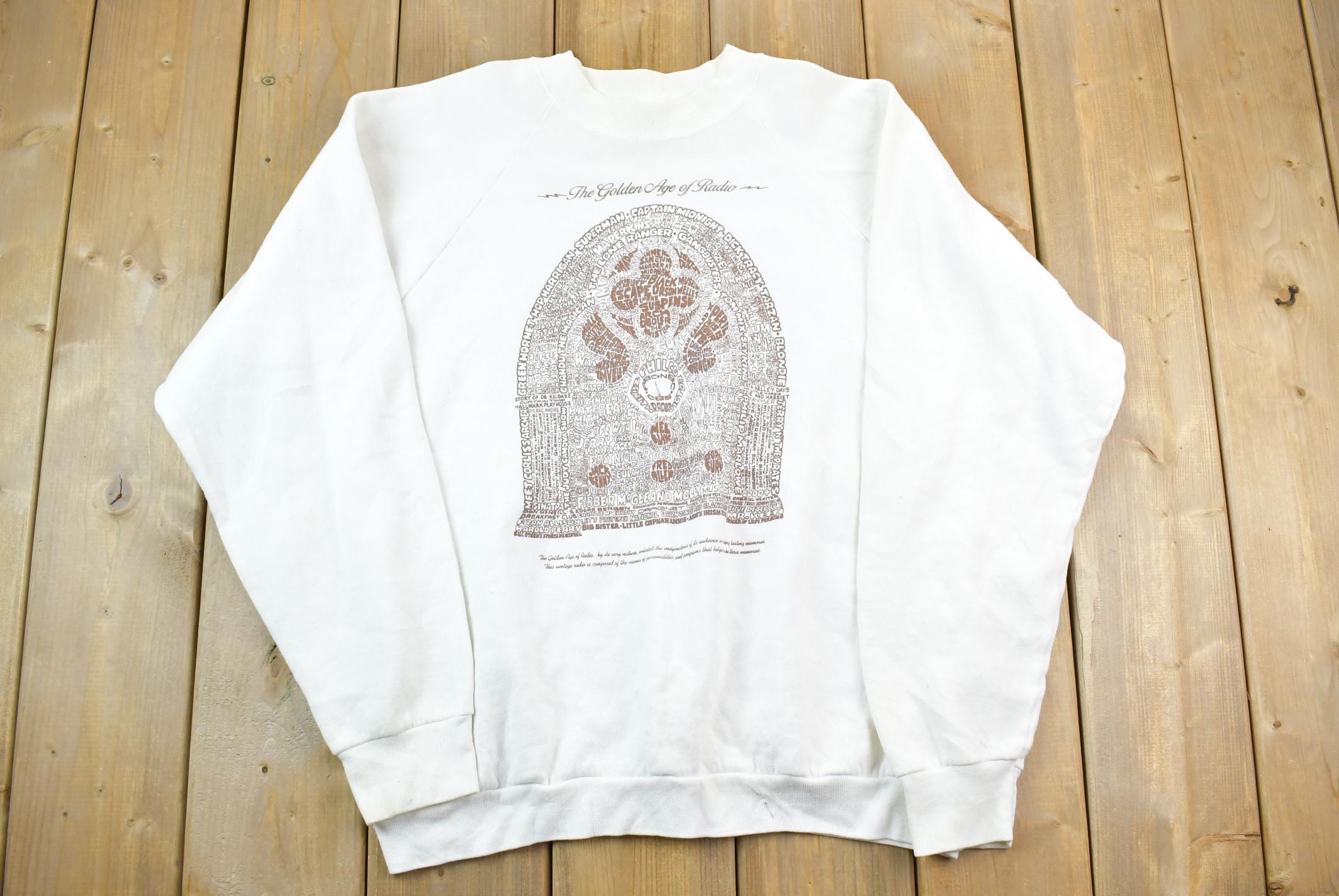 Vintage 1990s The Golden Age Of Radio Crewneck Sweatshirt