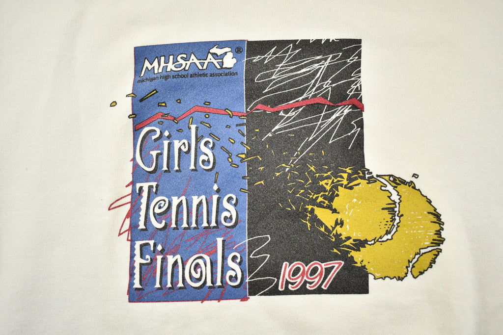 Vintage 1997 MHSAA Girls Tennis Finals Crewneck Sweatshirt