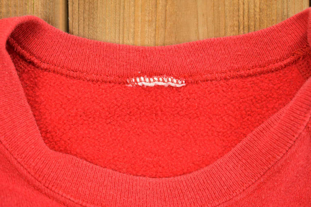 Vintage 1990s Teddy Bear Sled Christmas Crewneck Sweatshirt
