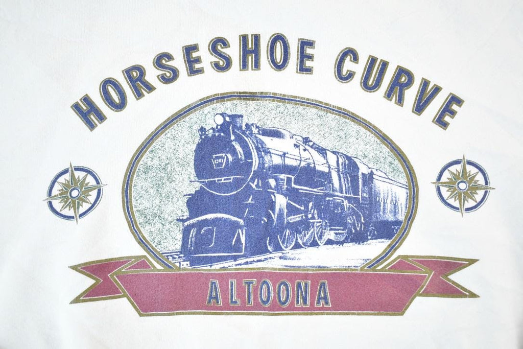 Vintage 1990s Horseshoe Curve Altoona Train Crewneck Sweatshirt Mens XXL