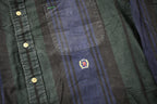 Vintage 1990s Tommy Hilfiger Crest Logo Striped Button Up Shirt