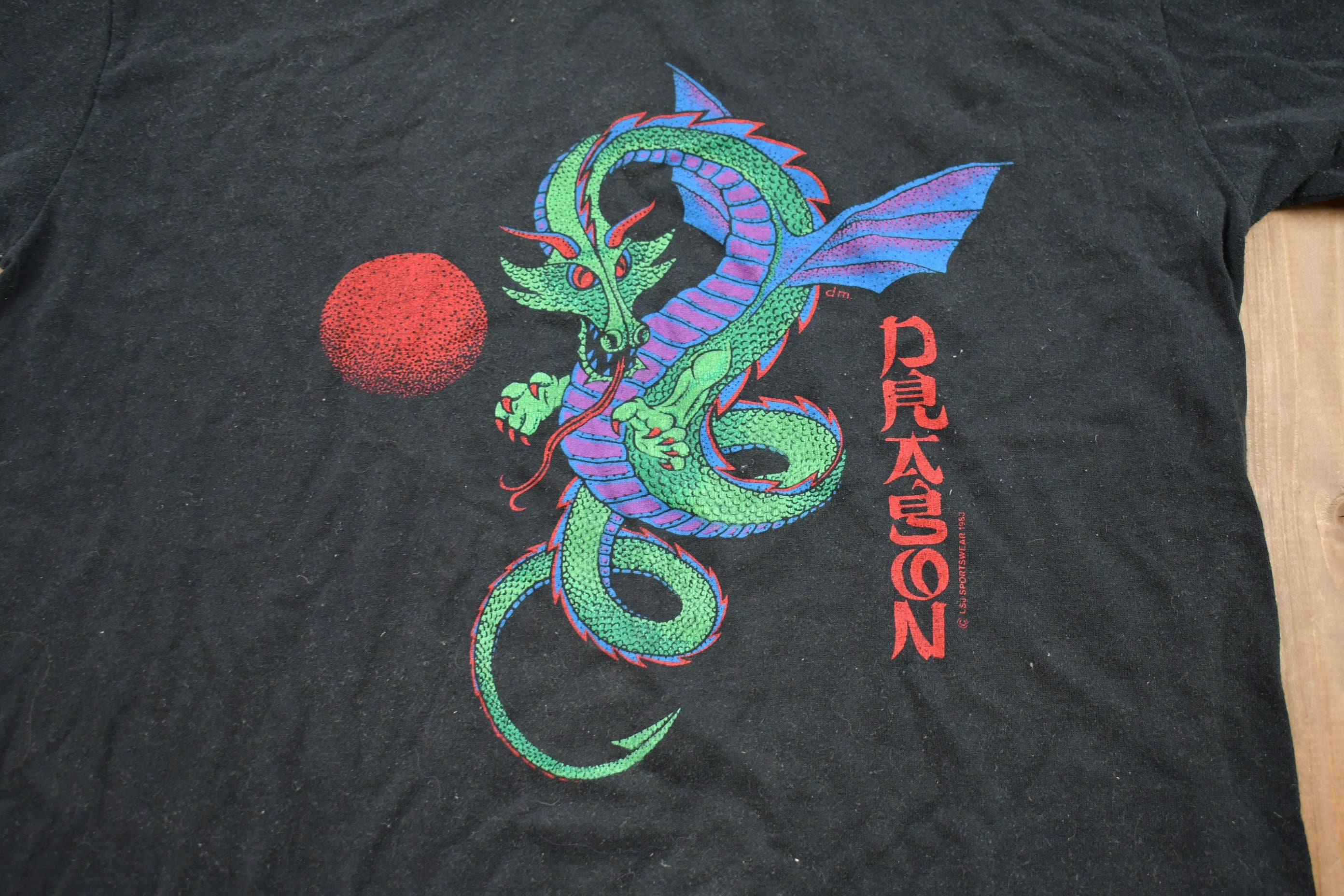 Vintage 1983 Chinese Dragon Graphic T-Shirt