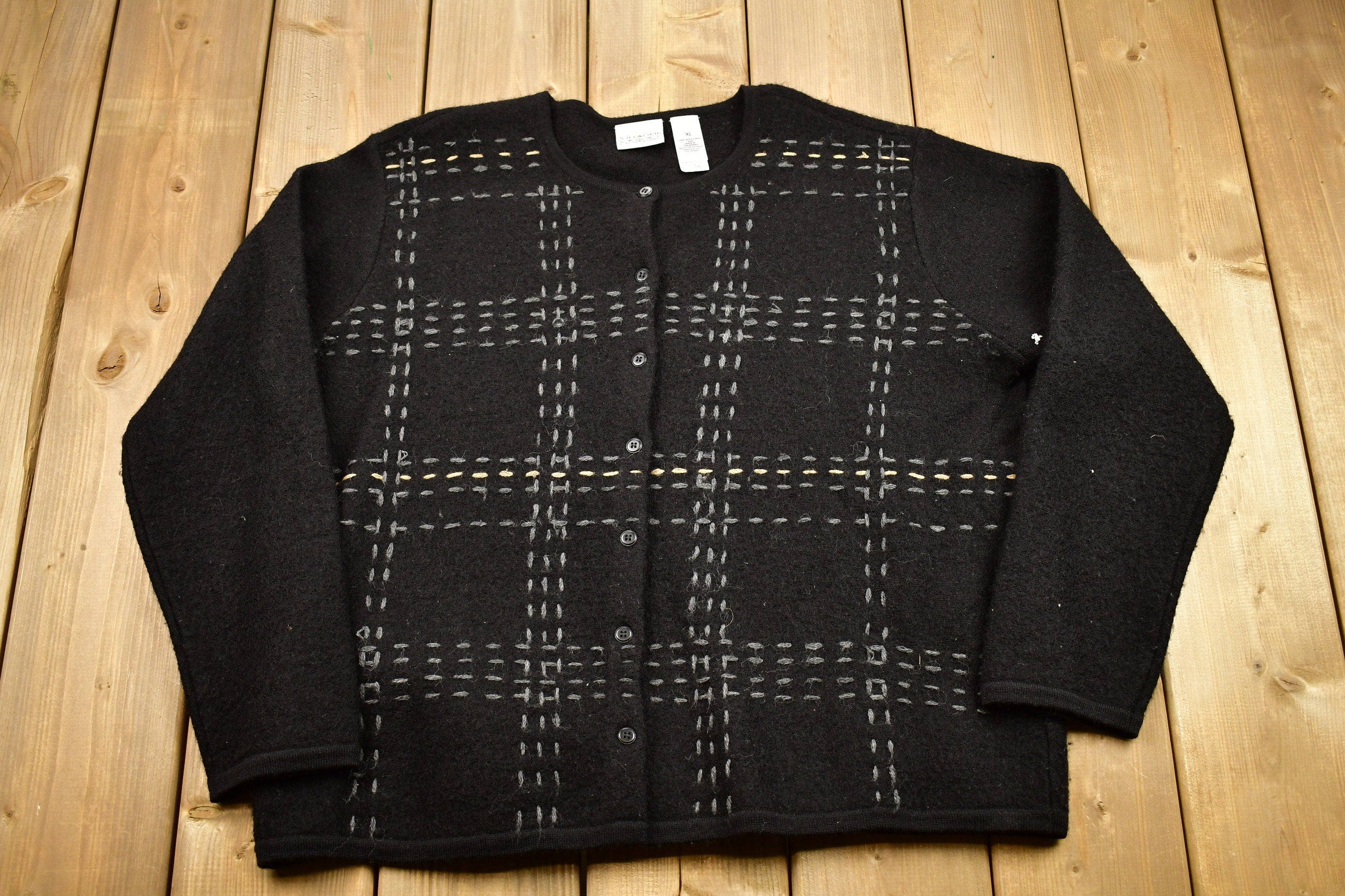 Vintage 1990s Cardigan Knitted Sweater