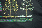 Vintage 1990s Morning Sun Tree Theme Crewneck Sweater