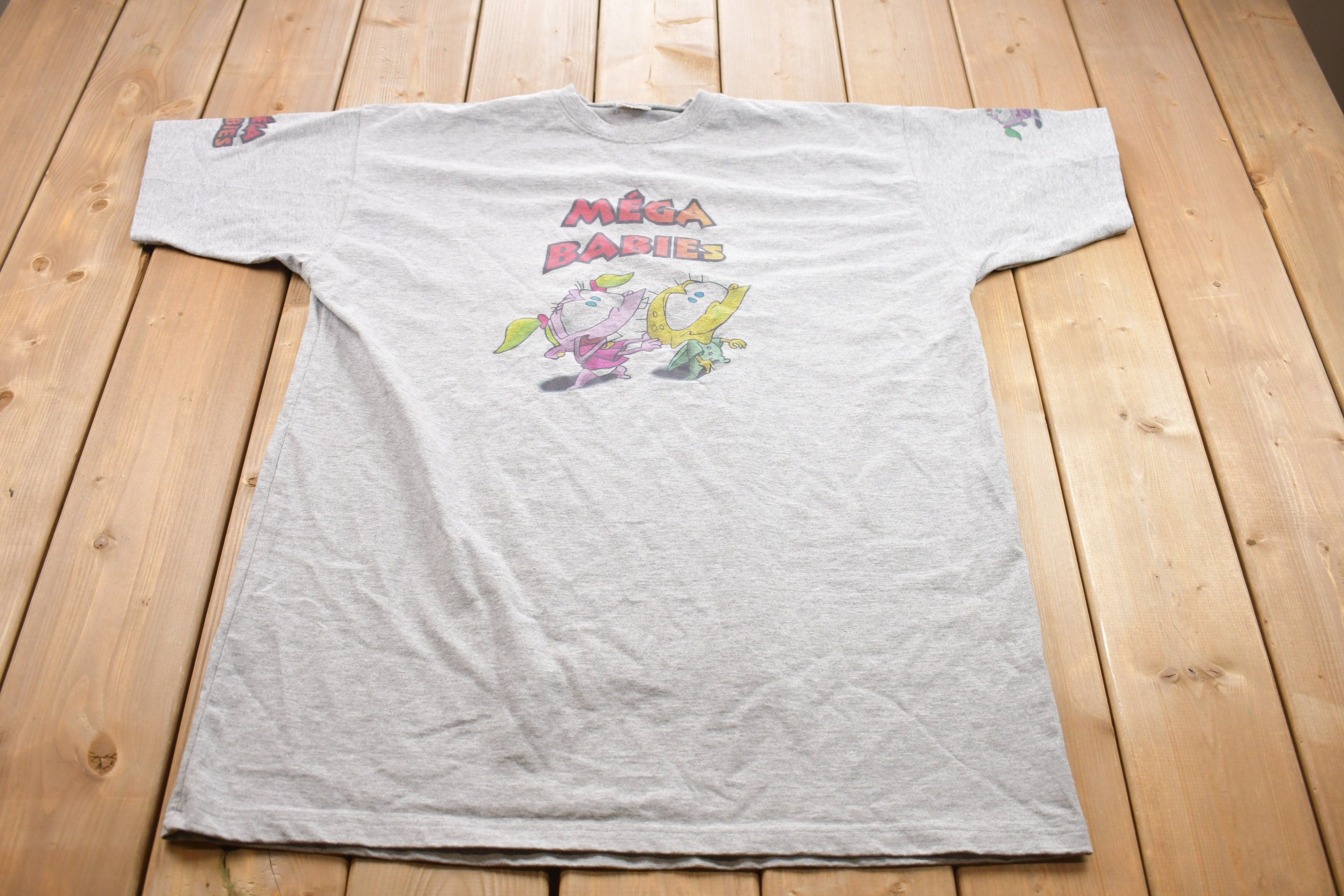Vintage 1990s Mega babies TV Show Graphic T-Shirt