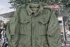 Vintage 1970s Army Military Button Up Jacket