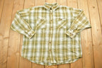 Vintage 1990s Casual Country Plaid Button Up Shirt