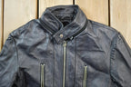 Vintage 1990s Xntrik Sports Leather Bomber Motorcycle Jacket