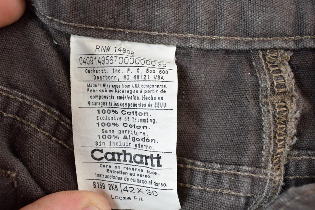 Vintage 1990s Carhartt Wide Leg Work Pants Size 42 x 30