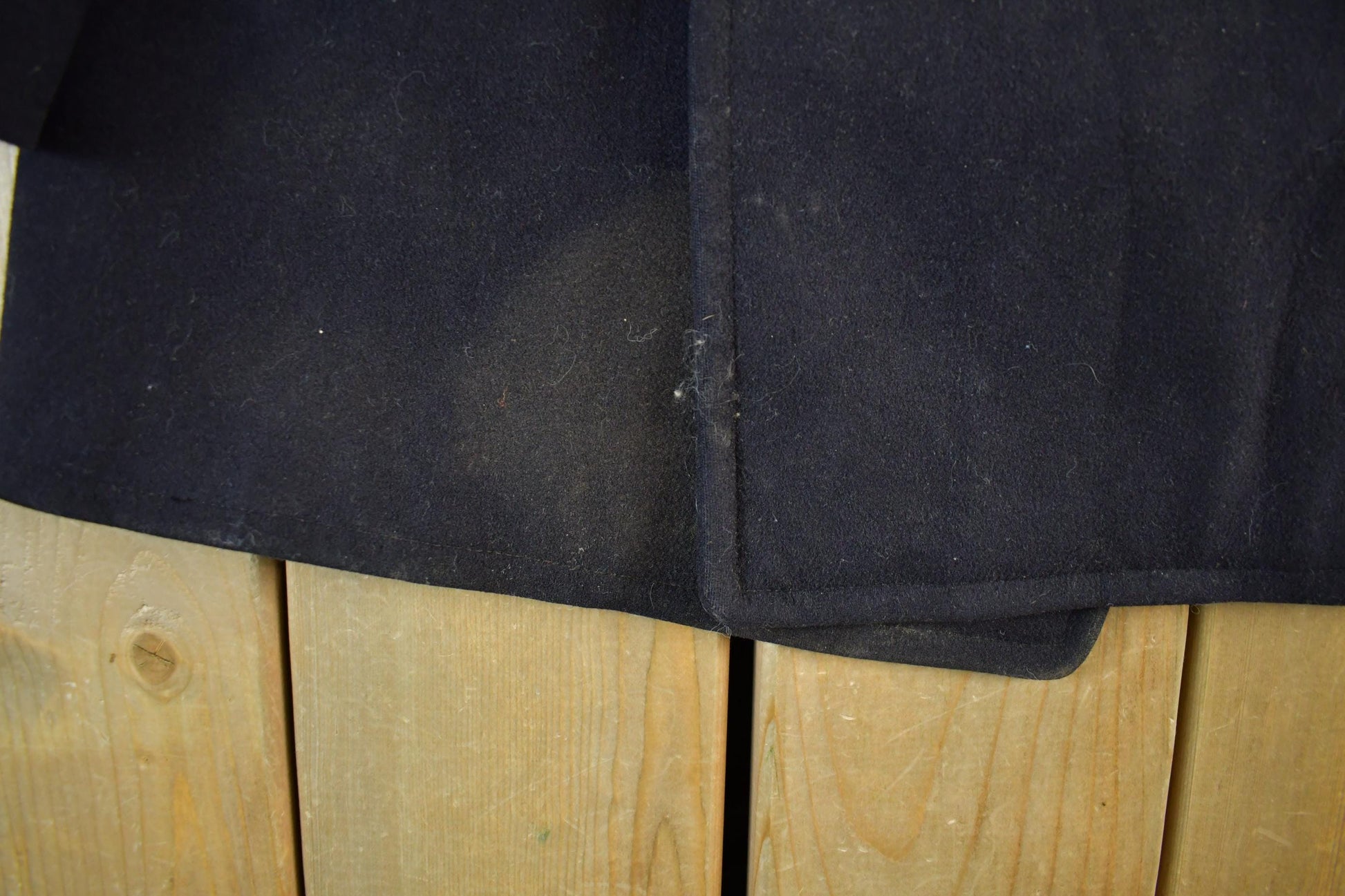 Vintage 1940s WW2 Era Naval Wool Coat Men's Small