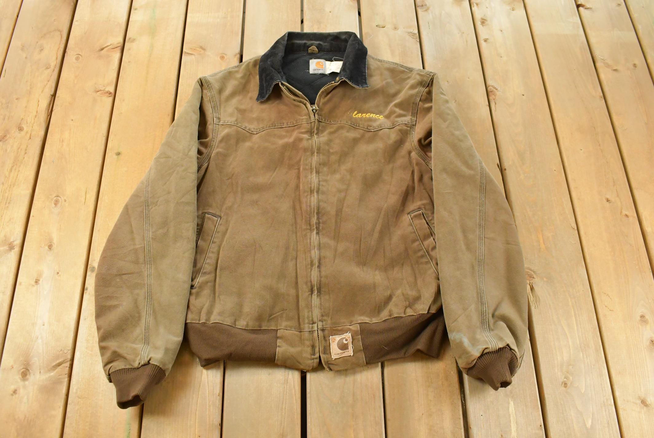 Vintage 1990s Carhartt Santa Fe Canvas Jacket Men's Large Tall