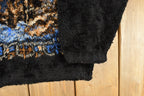 Vintage 1990s Bear Ridge Winter Wolf Theme Full Zip Fleece Sweater Jacket Men's XL