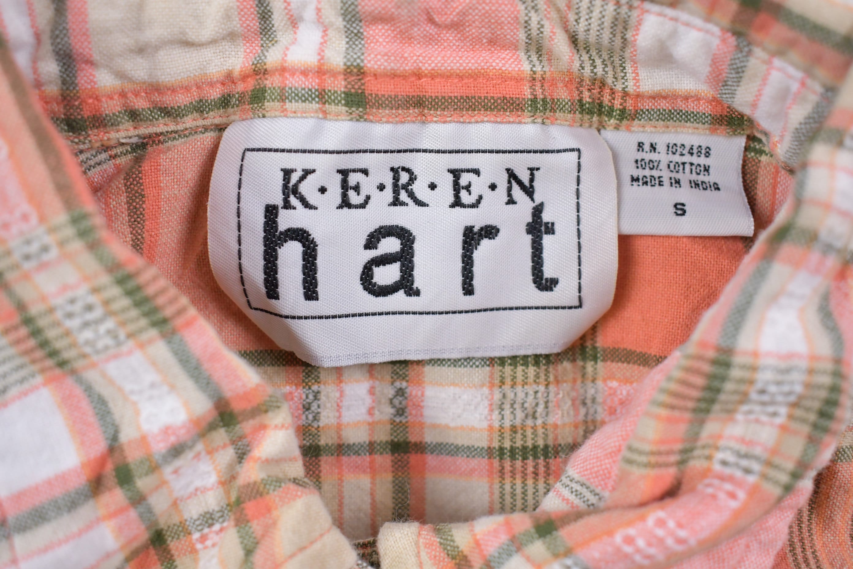 Vintage 1990s Children's Keren Hart Plaid Button Up Shirt
