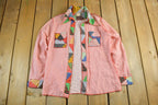 Vintage 1970s Striped Shirt Women's Medium
