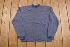 Vintage 1990s Creslan And Rayon Knitted Crewneck Sweater