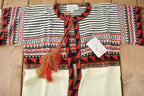 True Vintage 1960s Deadstock Helen Sue Psychedelic Knit Acrylic Cardigan Sweater