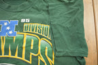 Vintage 1995 Green Bay Packers Central Division Champs NFL Graphic T-Shirt