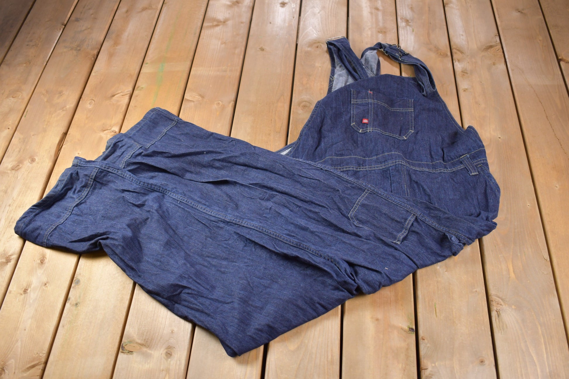 Vintage 1990s Dickies Denim Overalls Size 44 x 32 / Vintage Overalls / Streetwear / Vintage Workwear / Outdoorsman / Essentials