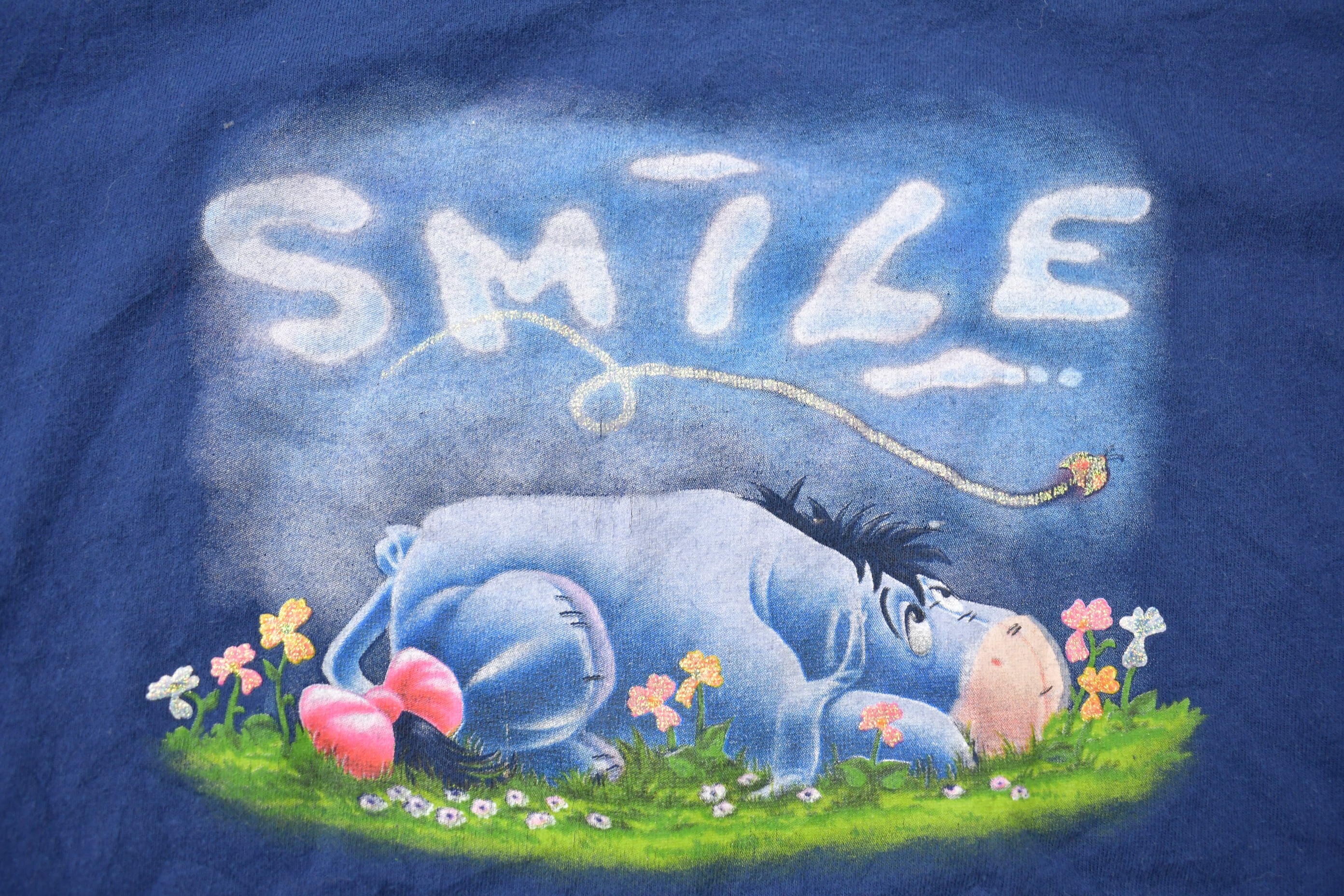 Vintage 1990s Disney Eeyore Smile Graphic T-Shirt