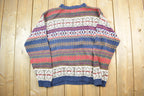 Vintage 1990s J Riggins Sportswear Knit Crewneck Sweater