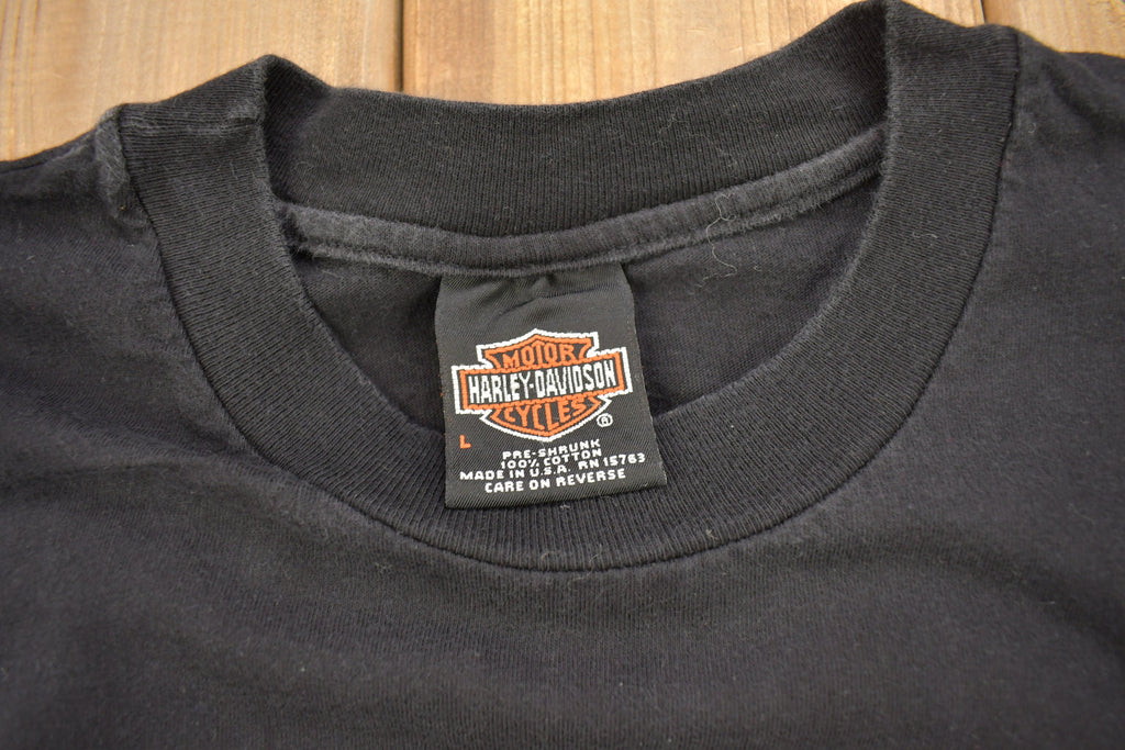 Vintage 1998 Harley Davidson Of Newfoundland Canada Bald Eagle T-Shirt
