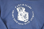 Vintage 1990s Paws And Claws Graphic Print Hoodie Sweatshirt Men's L