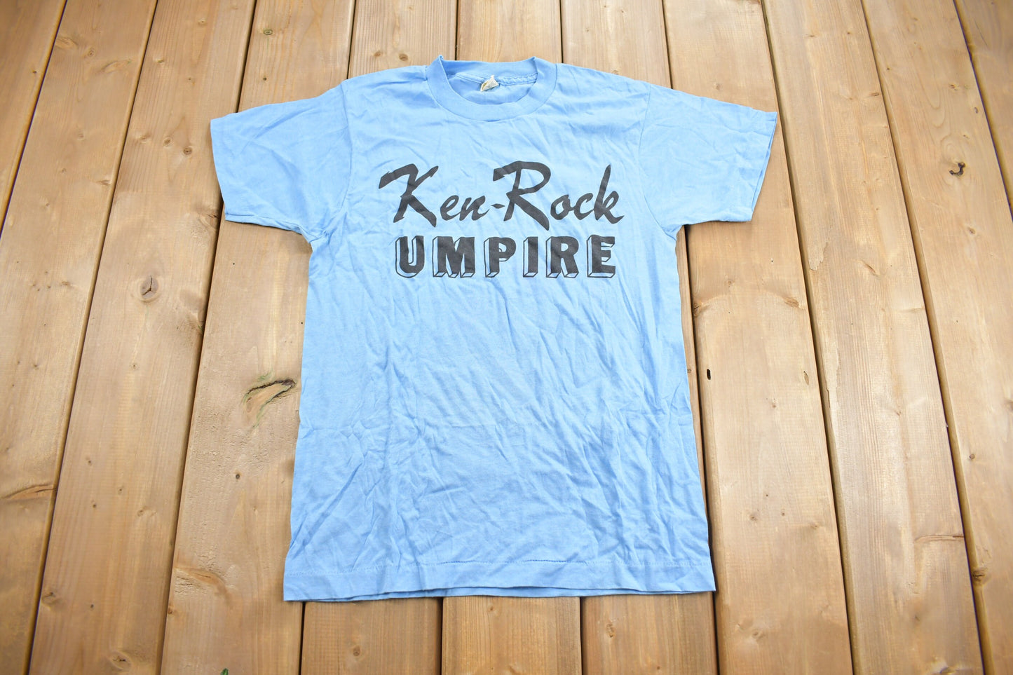 Vintage 1980s Ken-Rock Umpire Graphic T Shirt / Vintage T Shirt / Streetwear / Graphic Tee / Single Stitch / Made In USA