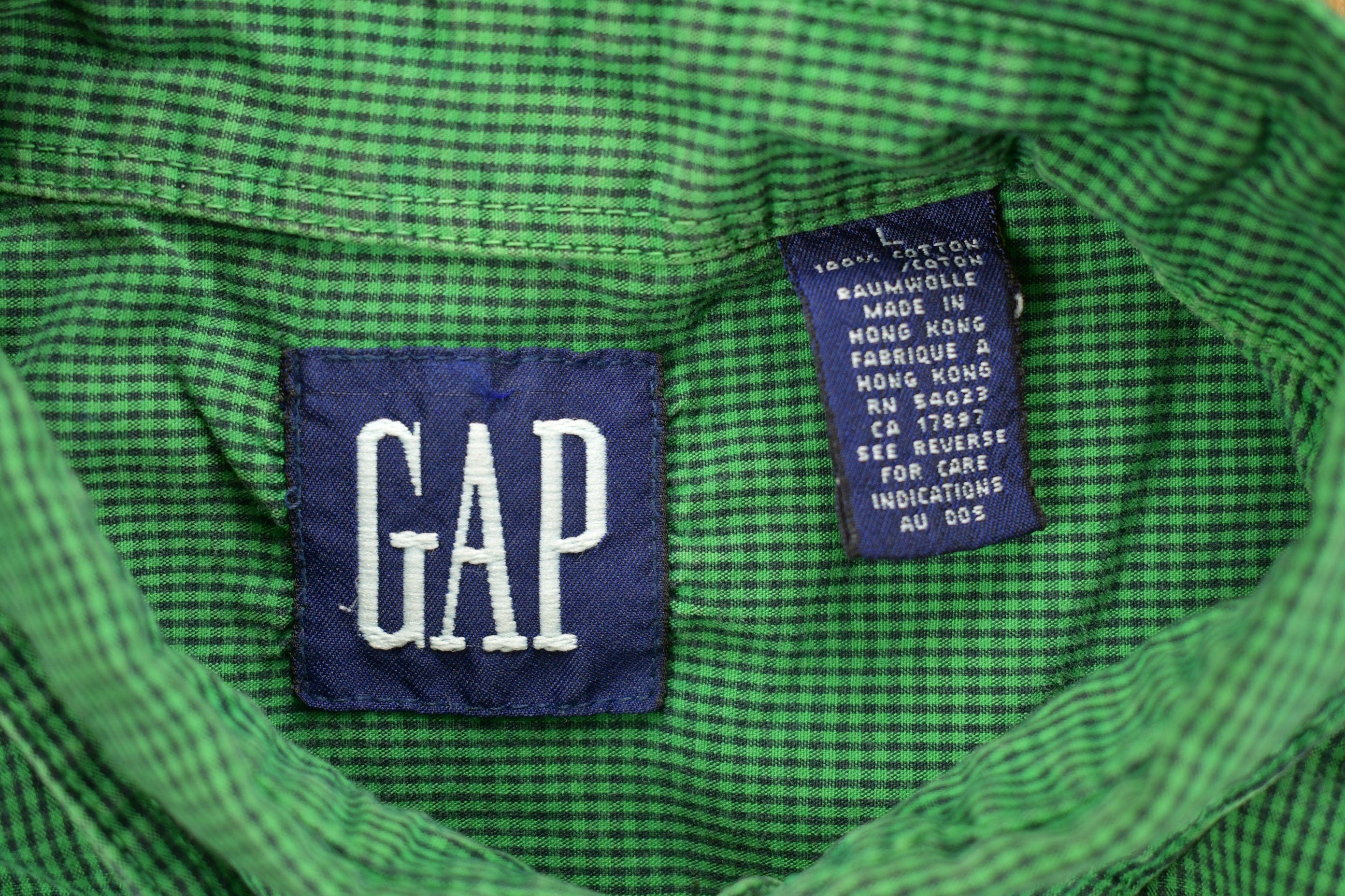 Vintage 1990s Green Gap Button Up Shirt