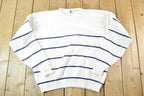 Vintage 1990s K Brand Yachting Knit Abstract Pattern Crewneck Sweater Mens XL